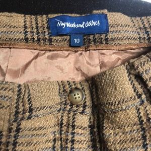 My weekend clothes wool plaid used no tears